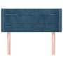 Cabecero de terciopelo azul oscuro 93x16x78/88 cm de , Cabeceros y pies de cama - Ref: Foro24-3118948, Precio: 52,93 €, Descu...