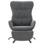 Sillón de relax con reposapiés tela gris claro de , Sillones - Ref: Foro24-3097594, Precio: 119,04 €, Descuento: %