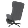 Sillón de relax con reposapiés tela gris claro de , Sillones - Ref: Foro24-3097594, Precio: 119,04 €, Descuento: %