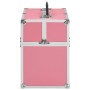 Maletín de maquillaje aluminio rosa 37x24x35 cm de , Neceseres - Ref: Foro24-91834, Precio: 50,20 €, Descuento: %