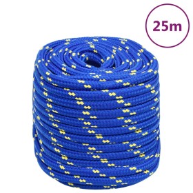 Blue polypropylene boat rope 16 mm 25 m by , Ropes and metal cords - Ref: Foro24-152466, Price: 27,99 €, Discount: %