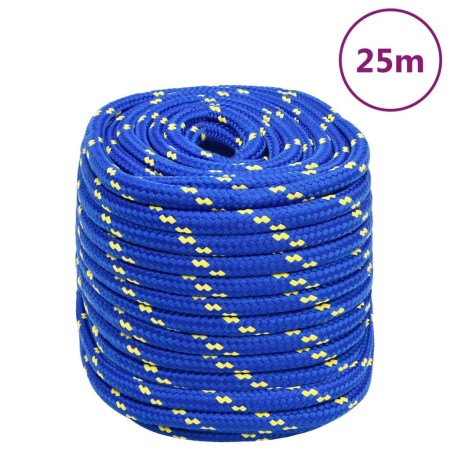 Blue polypropylene boat rope 16 mm 25 m by , Ropes and metal cords - Ref: Foro24-152466, Price: 27,06 €, Discount: %