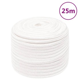 Intense white polypropylene boat rope 14 mm 25 m by , Ropes and metal cords - Ref: Foro24-152568, Price: 22,99 €, Discount: %