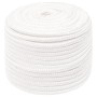 Intense white polypropylene boat rope 14 mm 25 m by , Ropes and metal cords - Ref: Foro24-152568, Price: 22,28 €, Discount: %