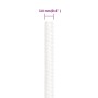 Intense white polypropylene boat rope 14 mm 25 m by , Ropes and metal cords - Ref: Foro24-152568, Price: 22,28 €, Discount: %