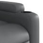 Sillón reclinable de cuero sintético gris de , Sillones - Ref: Foro24-372392, Precio: 238,44 €, Descuento: %