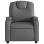 Gray synthetic leather reclining massage chair by , Armchairs - Ref: Foro24-372399, Price: 238,04 €, Discount: %