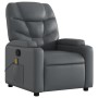 Sillón de masaje reclinable cuero sintético gris de , Sillones - Ref: Foro24-372475, Precio: 260,39 €, Descuento: %