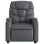 Sillón de masaje reclinable cuero sintético gris de , Sillones - Ref: Foro24-372475, Precio: 260,39 €, Descuento: %