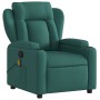 Sillón de masaje reclinable de tela verde oscuro de , Sillones - Ref: Foro24-372421, Precio: 249,99 €, Descuento: %