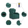 Sillón de masaje reclinable de tela verde oscuro de , Sillones - Ref: Foro24-372421, Precio: 254,17 €, Descuento: %