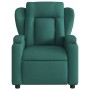 Sillón de masaje reclinable de tela verde oscuro de , Sillones - Ref: Foro24-372421, Precio: 249,99 €, Descuento: %