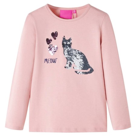 Children's long-sleeved t-shirt light pink 92 by , Kids T-shirts - Ref: Foro24-14084, Price: 10,99 €, Discount: %