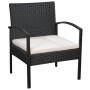 5-piece garden furniture set and black synthetic rattan cushions by vidaXL, Garden sets - Ref: Foro24-44185, Price: 345,99 €,...