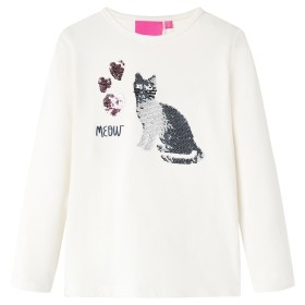 Children's long-sleeved t-shirt ecru 104 by , Kids T-shirts - Ref: Foro24-14090, Price: 10,99 €, Discount: %