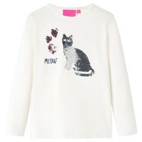 Camiseta infantil de manga larga crudo 128 de , Camisetas para niños - Ref: Foro24-14092, Precio: 8,99 €, Descuento: %