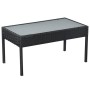 Set muebles de jardín 5 piezas y cojines ratán sintético negro de vidaXL, Conjuntos de jardín - Ref: Foro24-44185, Precio: 34...