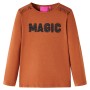 Camiseta infantil de manga larga color coñac 92 de , Camisetas para niños - Ref: Foro24-14264, Precio: 10,99 €, Descuento: %