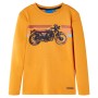 Camiseta infantil de manga larga color ocre 92 de , Camisetas para niños - Ref: Foro24-12639, Precio: 8,99 €, Descuento: %