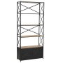 Solid fir wood and steel shelf 80x32.5x180 cm by vidaXL, Bookcases and shelves - Ref: Foro24-246426, Price: 366,45 €, Discoun...