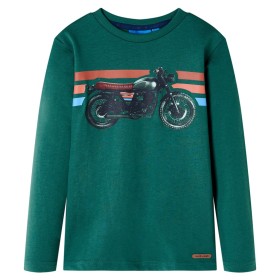 Camiseta infantil de manga larga verde 104 de , Camisetas para niños - Ref: Foro24-12645, Precio: 8,51 €, Descuento: %