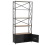 Solid fir wood and steel shelf 80x32.5x180 cm by vidaXL, Bookcases and shelves - Ref: Foro24-246426, Price: 366,99 €, Discoun...