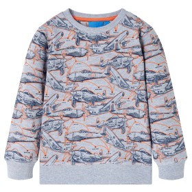 Children's gray mélange sweatshirt 116 by , Kids T-shirts - Ref: Foro24-13166, Price: 11,99 €, Discount: %