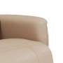 Sillón reclinable masaje reposapiés cuero sintético capuchino de , Sillones - Ref: Foro24-356516, Precio: 227,99 €, Descuento: %