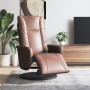 Sillón reclinable masaje con reposapiés cuero sintético marrón de , Sillones - Ref: Foro24-356514, Precio: 231,87 €, Descuent...