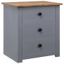 Panama style solid pine wood bedside table 46x40x57 cm by vidaXL, Nightstands - Ref: Foro24-282653, Price: 82,74 €, Discount: %