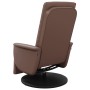 Sillón reclinable masaje con reposapiés cuero sintético marrón de , Sillones - Ref: Foro24-356514, Precio: 231,87 €, Descuent...