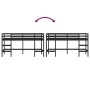 Cama alta de niños escalera madera maciza pino negra 80x200 cm de , Camas y somieres - Ref: Foro24-835897, Precio: 131,22 €, ...