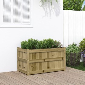 Impregnated pine wood planter 90x50x50 cm by , Pots and planters - Ref: Foro24-837467, Price: 73,92 €, Discount: %