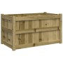 Impregnated pine wood planter 90x50x50 cm by , Pots and planters - Ref: Foro24-837467, Price: 73,92 €, Discount: %