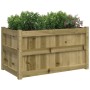 Impregnated pine wood planter 90x50x50 cm by , Pots and planters - Ref: Foro24-837467, Price: 73,92 €, Discount: %