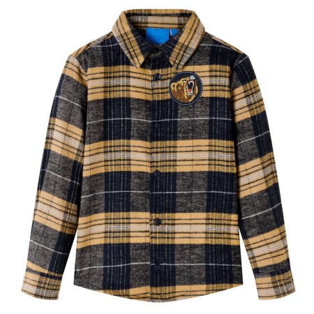 Children's yellow and black checkered shirt 116 by , Kids T-shirts - Ref: Foro24-13416, Price: 12,99 €, Discount: %