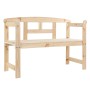 HI Bench Friesen natural pine wood by , garden benches - Ref: Foro24-446206, Price: 86,60 €, Discount: %