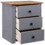 Panama style solid pine wood bedside table 46x40x57 cm by vidaXL, Nightstands - Ref: Foro24-282653, Price: 82,74 €, Discount: %