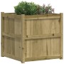 Impregnated pine wood planter 70x70x70 cm by , Pots and planters - Ref: Foro24-837438, Price: 87,01 €, Discount: %