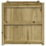 Impregnated pine wood planter 70x70x70 cm by , Pots and planters - Ref: Foro24-837438, Price: 87,01 €, Discount: %