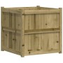 Impregnated pine wood planter 70x70x70 cm by , Pots and planters - Ref: Foro24-837438, Price: 87,01 €, Discount: %