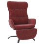 Sillón de relax con reposapiés tela rojo tinto de , Sillones - Ref: Foro24-3097602, Precio: 117,31 €, Descuento: %