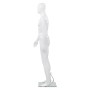 Maniquí de hombre completo base vidrio blanco brillante 185 cm de vidaXL, Maniquís - Ref: Foro24-142926, Precio: 228,80 €, De...