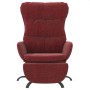 Sillón de relax con reposapiés tela rojo tinto de , Sillones - Ref: Foro24-3097602, Precio: 117,31 €, Descuento: %