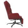 Sillón de relax con reposapiés tela rojo tinto de , Sillones - Ref: Foro24-3097602, Precio: 117,31 €, Descuento: %