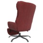 Sillón de relax con reposapiés tela rojo tinto de , Sillones - Ref: Foro24-3097602, Precio: 117,31 €, Descuento: %