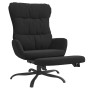 Sillón de relax con reposapiés tela negro de , Sillones - Ref: Foro24-3097600, Precio: 117,22 €, Descuento: %