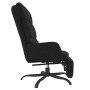 Sillón de relax con reposapiés tela negro de , Sillones - Ref: Foro24-3097600, Precio: 117,22 €, Descuento: %