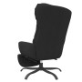 Sillón de relax con reposapiés tela negro de , Sillones - Ref: Foro24-3097600, Precio: 117,22 €, Descuento: %