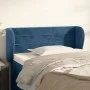 Dark blue velvet headboard 93x23x78/88 cm by , Headboards and footboards - Ref: Foro24-3117324, Price: 54,07 €, Discount: %